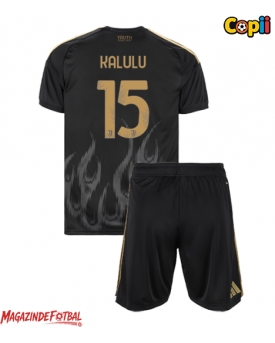 Juventus Pierre Kalulu #15 Echipament de Fotbal Replică 2026-27 Copii Treilea (+ Șorturi)